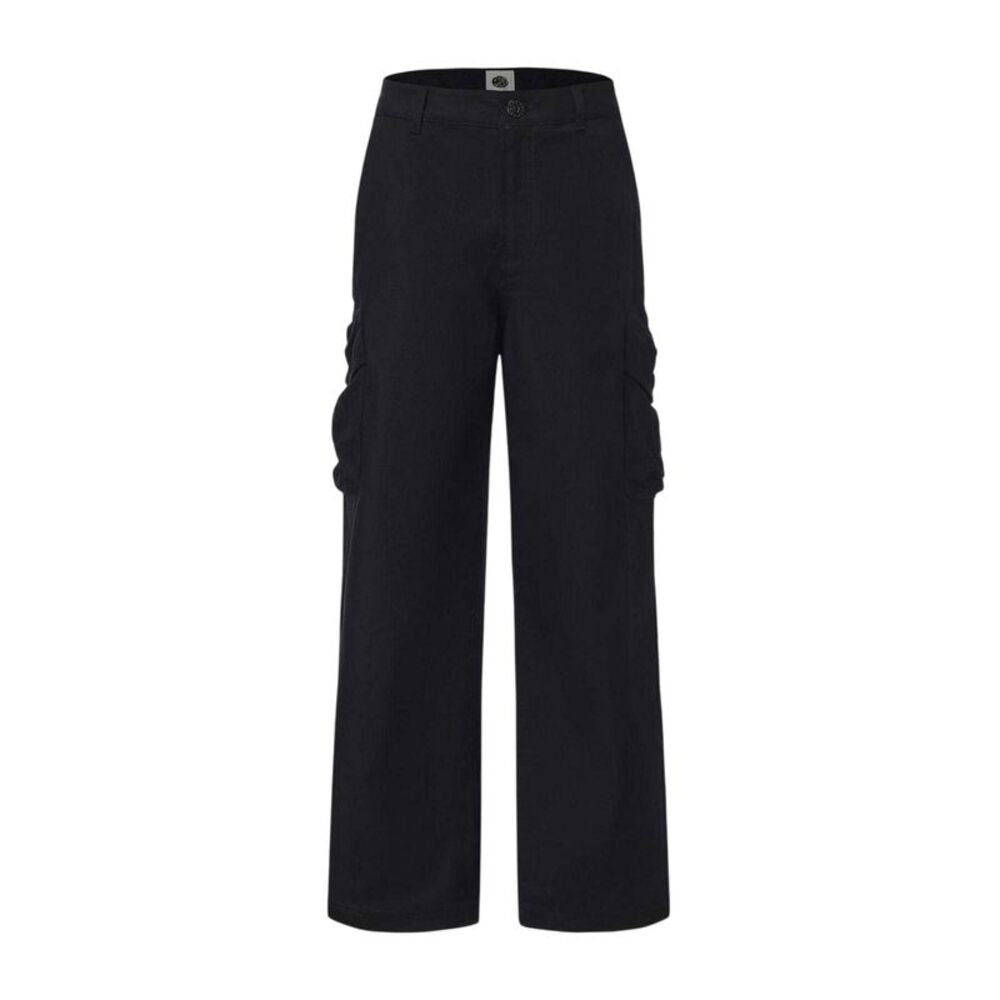 Pretty Green Mens Cotton Cargo Pants / Black